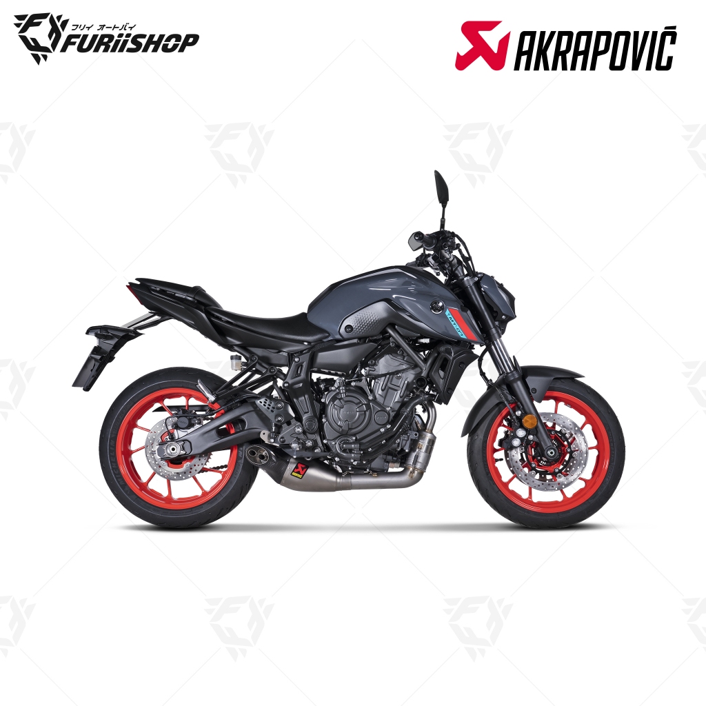 ท่อสูตร/ท่อแต่ง/ท่อไอเสีย Akrapovic Carbon-Titanium new shape Catalytic : for Yamaha XSR700 2017-202