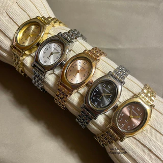 นาฬิกาข้อมือ สไตล์ Old money แถมฟรีถ่าน+อุปกรณ์ปรับสาย