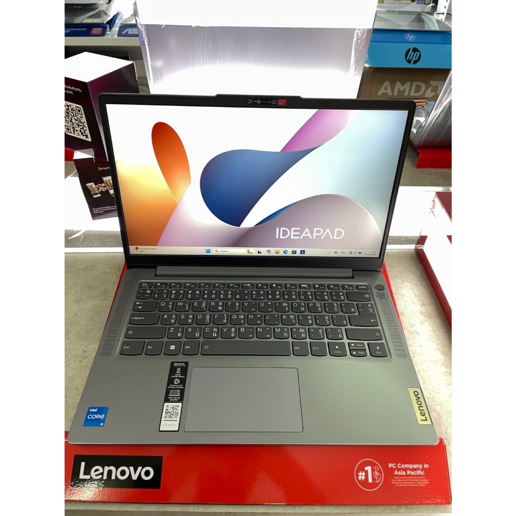 โน๊ตบุ๊ค Lenovo IdeaPad Slim 3 14IAH8-83EQ004YTA Arctic Gray