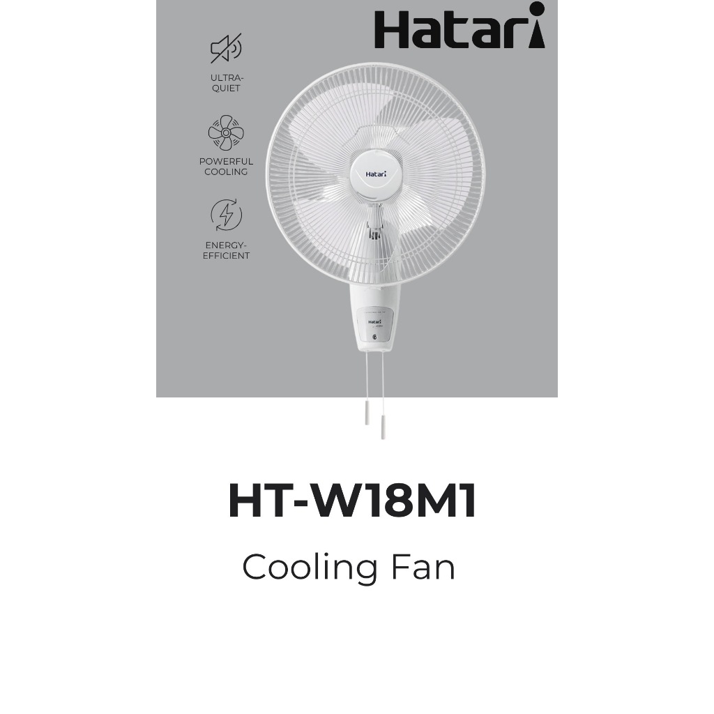 พัดลมติดผนัง 18 นิ้ว HATARI W18M1 สีขาว