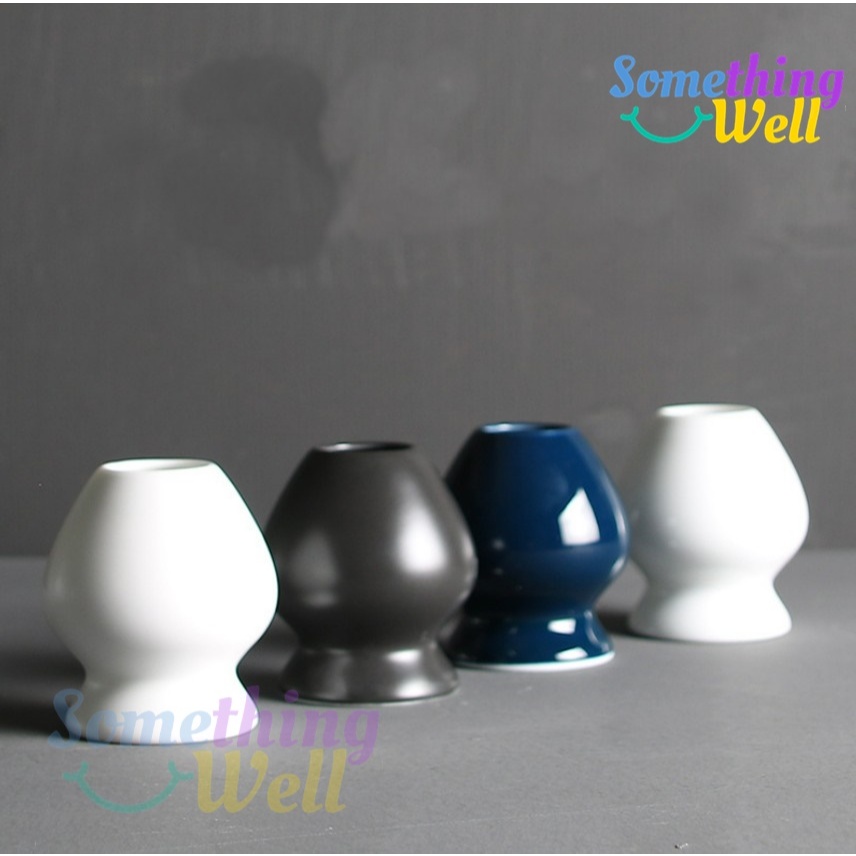 ที่วางแปรงมัทฉะ เซรามิก | ที่คว่ำแปรงชาเขียวญี่ปุ่น | Matcha Whisk Holder แท่นวางแปรงตีชา เซรามิกแท้