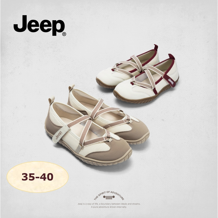 🇹🇭พร้อมส่ง🇹🇭 รองเท้า JEEP ผู้หญิงMary Jane สวมง่าย เบา ใส่สบาย สไตล์ลำลอง แบรนด์แท้100%