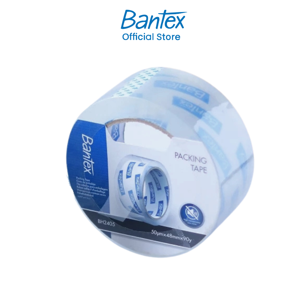 Bantex เทปใส เทปปิดกล่องพัสดุ เทปกาว ยาว 50 / 90 หลา ปิดกล่อง ติดกล่อง กาวติดทน Packing Tape
