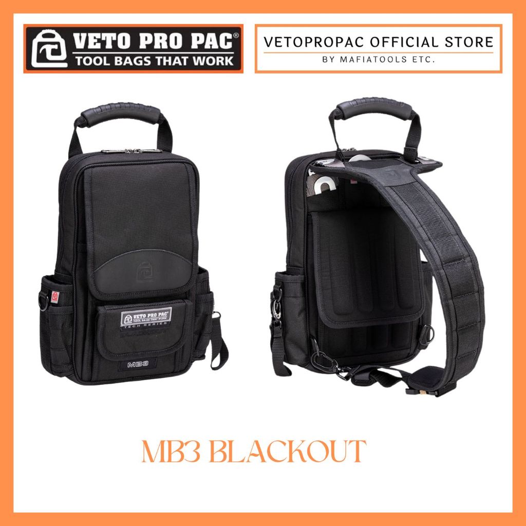 กระเป๋าเครื่องมือช่าง VETO PRO PAC MB3 BLACKOUT NEW2025