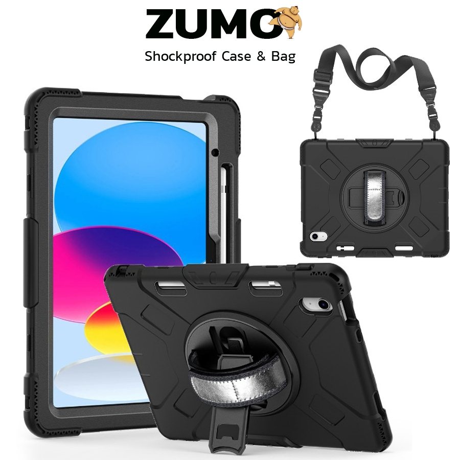 ZUMO รุ่น Tank เคสกันกระแทก เคส สำหรับ iPad A16 Gen 10 11 Air 4 5 6 7 8 11 13 / Pro 11 12.9 M2 M3 M4