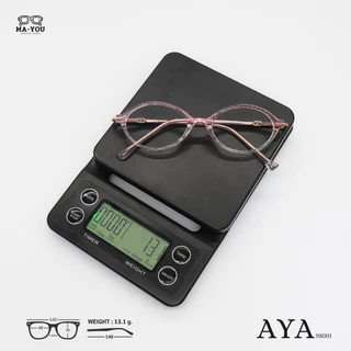 แว่นตาสายตายาวเลนส์โปรเกรสซีฟ รุ่น AYA '' อาญ่า " 98001 เลนส์มองใกล้ กลาง ไกล เลนส์ออกแดดเปลี่ยนสีเทาดำ