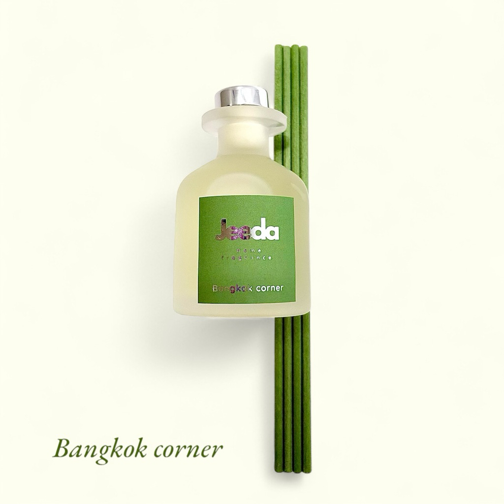 JEEDA /reed diffuser/home fragrance/น้ำหอมอโรม่ากลิ่น Bangkok corner 80ml.