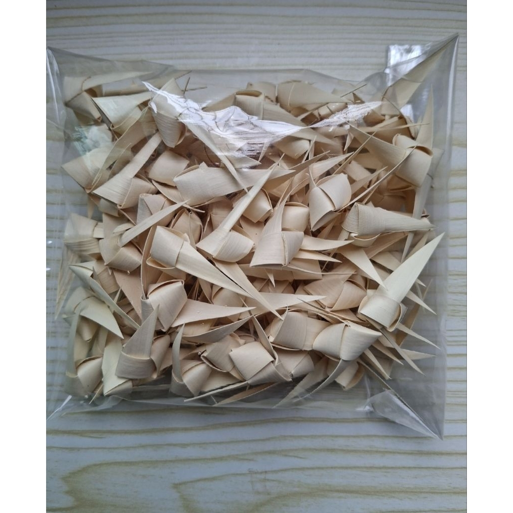จั๊กจั่นใบลานธรรมชาติ(100ตัว)