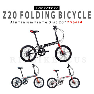 (แถมกระเป๋าเกี่ยวแฮนด์) จักรยานพับได้ RICHTER รุ่น Z20 เฟรมอ…