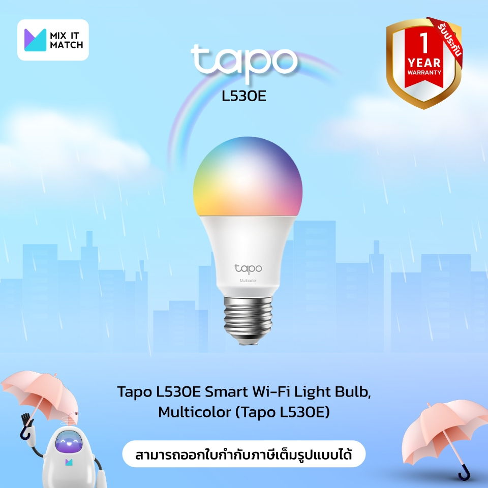 Tapo L530E Smart Wi-Fi Light Bulb, Multicolor (Tapo L530E)