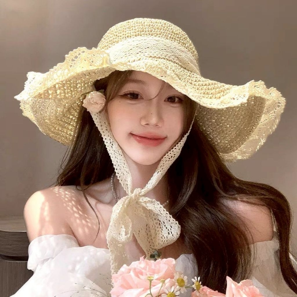 Vogue🌟พร้อมส่ง🌟 หมวกยักเก็ต แบบถัก สไตล์เกาหลี น่ารักมาก (MK-16) - รูปที่ 6