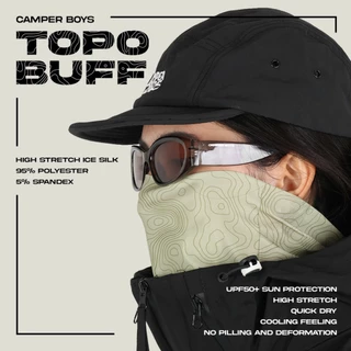 CAMPER BOYS : TOPO BUFF ผ้าบัฟใส่แล้วเย็น ผ้าบัฟเดินป่ากันแดดกัน UV UPF50 กันแดดได้จริง ยืดหยุ่นสูง ระบายอากาศโคตรดี