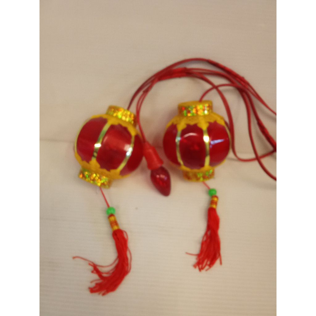 โคมไฟแดงใส่ศาลเจ้าที่โคมไฟขนาดกว้าง7ซม.กว้าง9ซม.