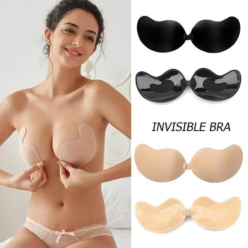 🌸Swift Bra🌸บราปีกนก ทรงมะม่วง กาวเหนียว ติดแน่น กันน้ำ กันเหงื่อ ดันทรง อกชิด สำหรับผู้หญิง