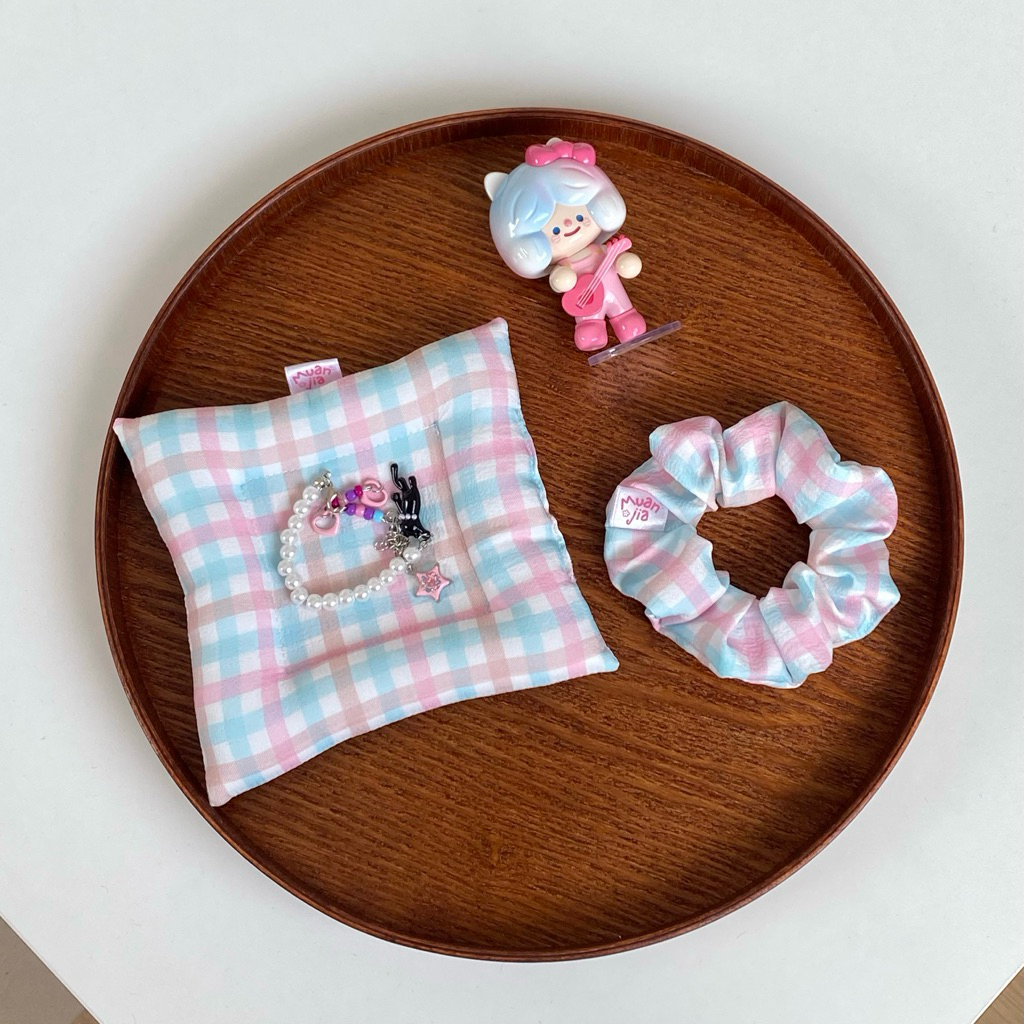 soft&sweet collection 🌼🩵| ยางรัดผมและผ้ารองแก้ว  ม่วนใจ๋ | muanjia.studio