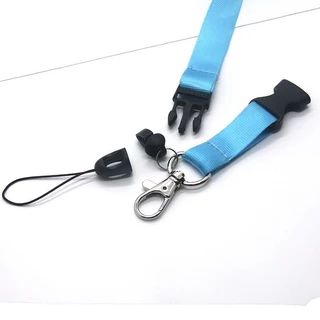 🔥ใหม่ สายคล้องคอห้อยโทรศัพท์ 18 สีเลือกสีได้ ตะขอเป็นเหล็กขาว Long Telephone Lanyard and Phone Charms CS
