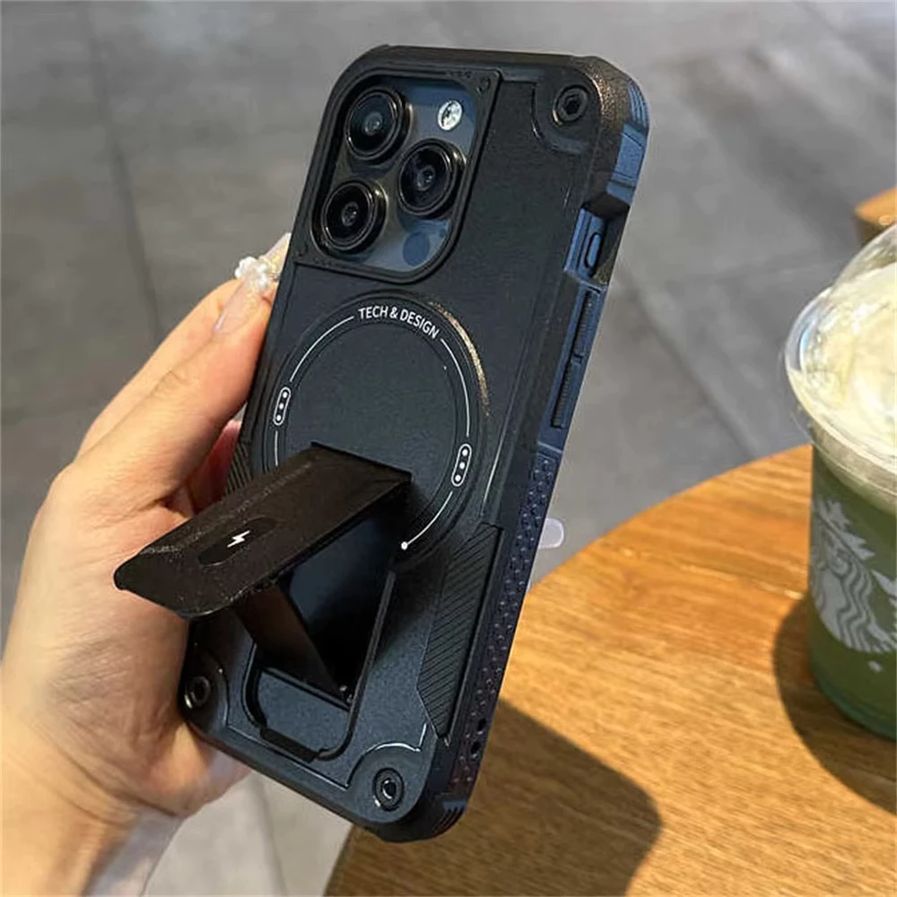 เคสกันกระแทกกลางแจ้ง for iphone 11 16 17 13 12 14 15 Pro Max 13 Pro Max เคสแม่เหล็ก เคสเจ๋งมาก for ไอโฟน air