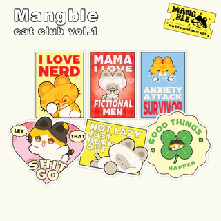 Sticker Diecut : Mangble cat club vol.1