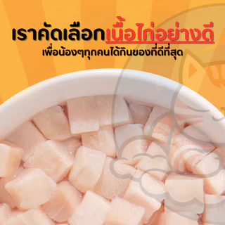 อกไก่เต๋า 500กรัม อกไก่ฟรีซดราย ไม่มีผง อกไก่เต๋าฟรีซดราย ไก่ฟรีซดราย ฟู้ดเกรด ขนมแมว ขนมสุนัข Cloudycat