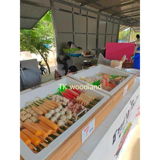 ลังโฟม+ลังไม้สักฝาอะคิลิกใส(คู่ฝาใส)