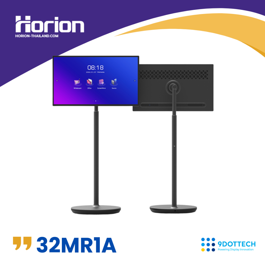 Horion กระดานอัจฉริยะเคลื่อนที่ 32MR1A 32 นิ้ว ความคมชัด 4K ระบบ ANDROID 13