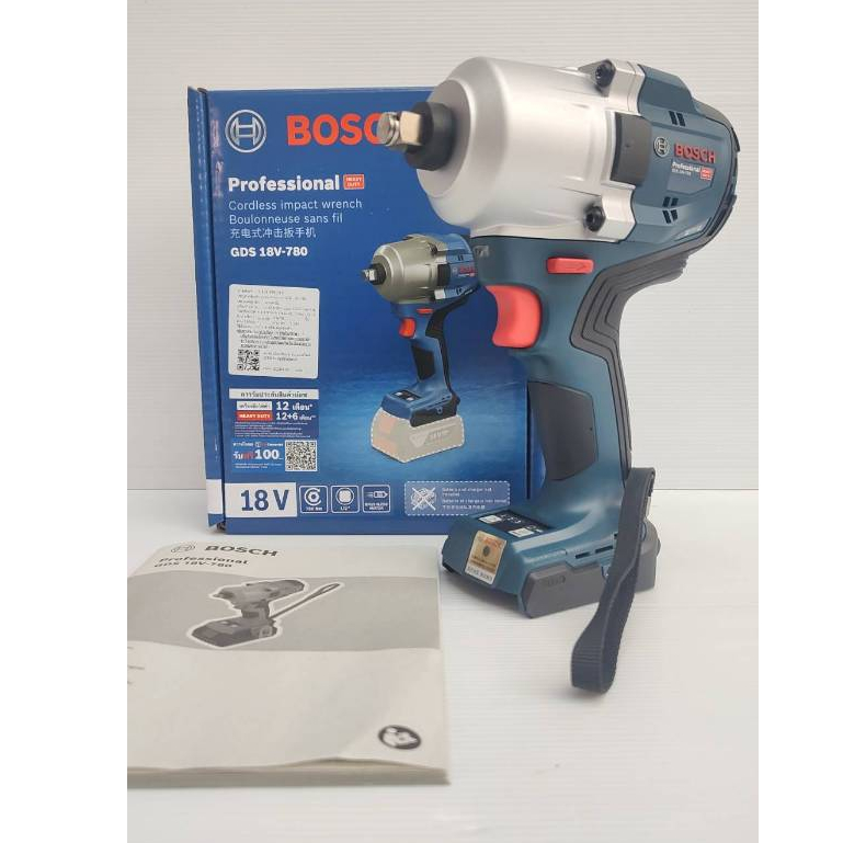 BOSCH บล็อกแบต18V รุ่น GDS18V-780 / 06019P40L0 ( เครื่องเปล่า ) สินค้ารับประกัน 1 ปี ของแท้100%