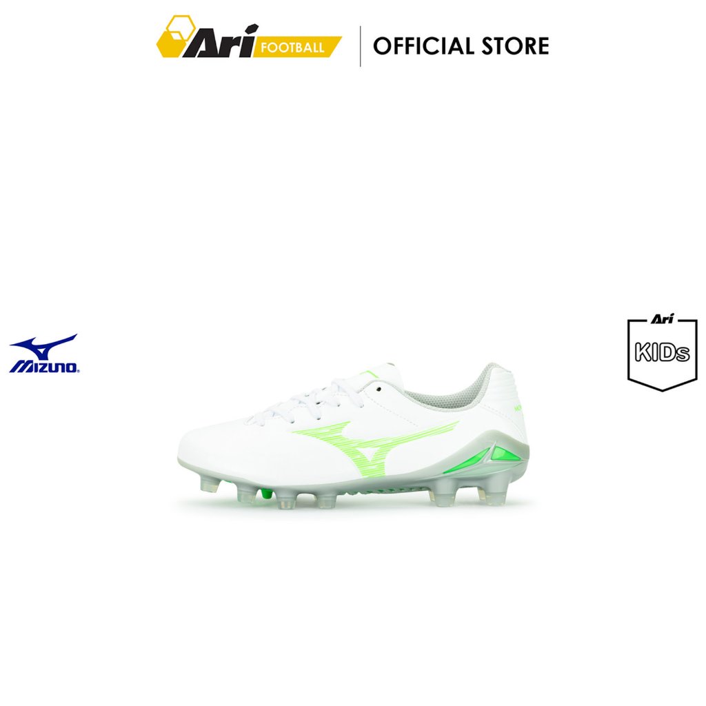 MIZUNO MONARCIDA NEO III PRO JR FG - WHITE (P1GB252037) รองเท้าฟุตบอล เด็ก มิซูโน่ MONARCIDA NEO III PRO สีขาว
