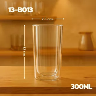 [แก้วไม่มีหูจับ]แก้วใส 2 ชั้น Double Wall Glass มี 8 แบบ 80-550 ml สวยงาม ทนทาน ใส่ได้ทั้งน้ำร้อน/เย็น พร้อมส่ง