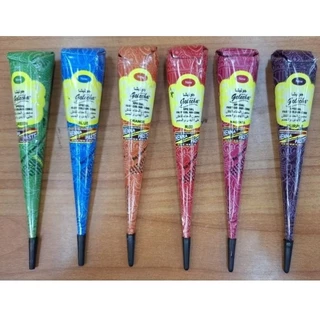เฮนน่าเพ้นท์ตัว GOLECHA henna สีเพ้นท์ฮาลาล all types of HENNA body paint temporary hand art