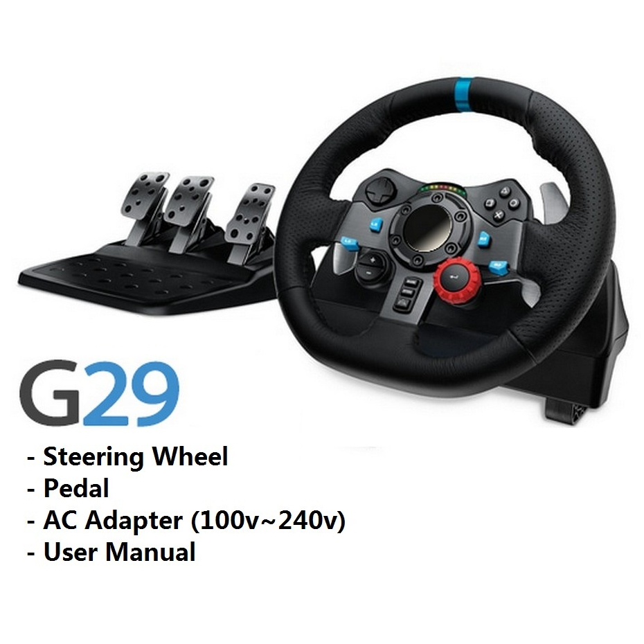 🔥ขายดีส่งไว🔥จอยพวงมาลัย Logitech Gaming Driving Force G29 การขับขี่ที่สมบูรณ์แบบ เล่นเกมขับรถ