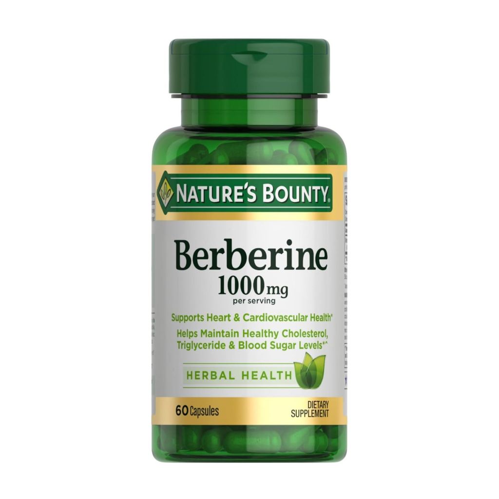 Berberine Supplements,1000mg, Berberine Capsules for Blood Sugar Support, Cholesterol & Heart Health, 60 Count