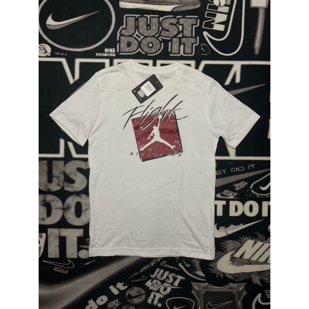 Jordan เสื้อยืดเด็กโต Faded Dlight Logo - White มือ 1 ป้ายห้อย