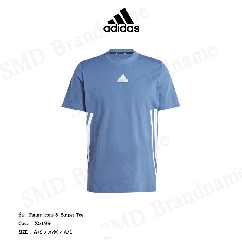 Adidas เสื้อยืดคอกลม รุ่น Future Icons 3-Stripes Tee Code: IX5199