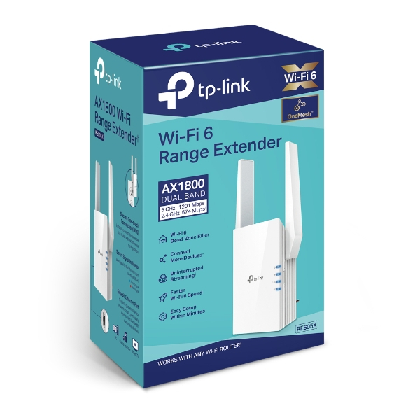 TP-LINK RE605X AX1800 Wi-Fi Range Extender