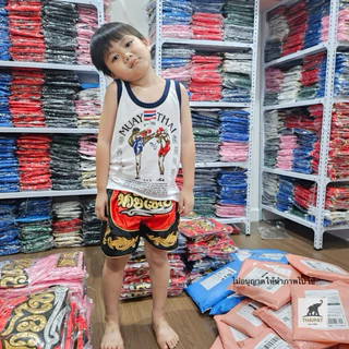 ส่งด่วน⚡️ TP015 เสื้อกล้ามมวยไทย เด็ก งานไทยผ้านิ่มใส่สบาย มีไซด์ให้เลือก