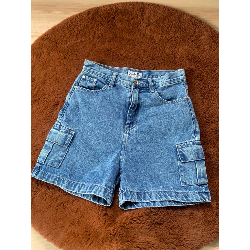 กางเกงยีนส์ขาสั้นป้ายSaran