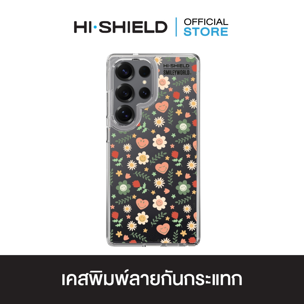 [S25ultra,S24ultra,S23ultra] HI-SHIELD เคสใสกันกระแทก Samsung รุ่น Smiley070