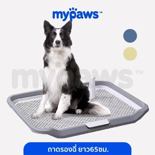My Paws ถาดรองฉี่สุนัข กว้าง 65Cm ห้องน้ำหมา แถมฟรีเสาเล็ง ใ…