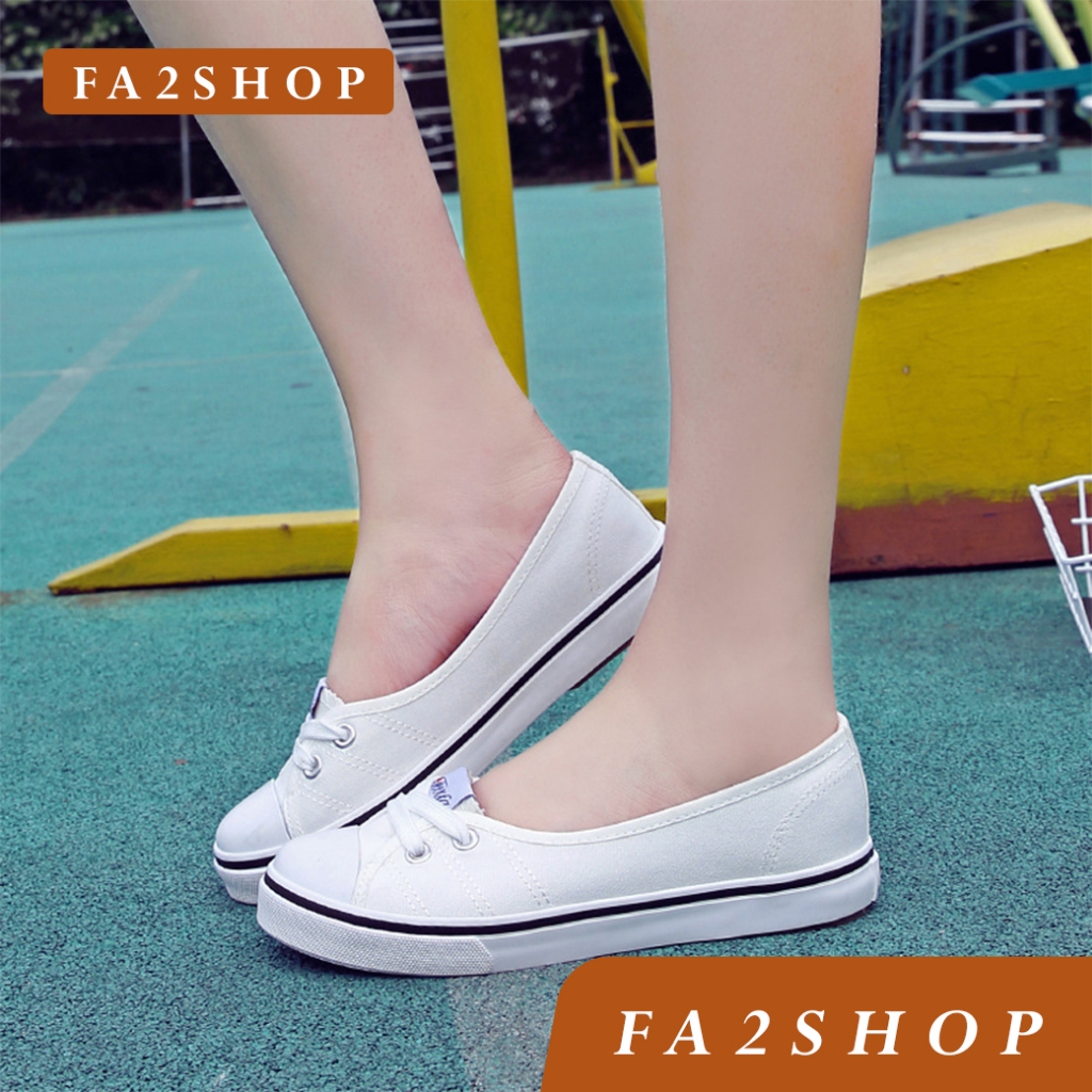 FA2SHOP รุ่น QZ199 รองเท้าผ้าใบ ใส่สบายน้ำหนักเบา
