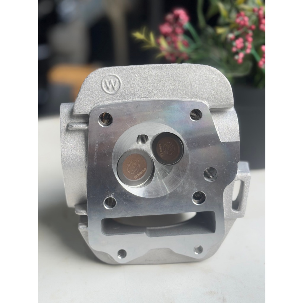 ฝาสูบ w125บังลม,คาบู w125ปลาวาฬ พร้อมใบวาล์ว28/24