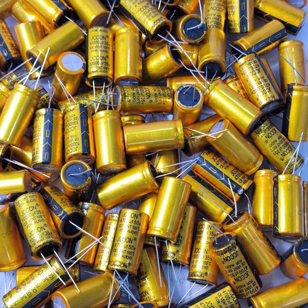 คาปาซิเตอร์โมแอมป์ JCCON  10,000uf/35v 4,700uf/50v ใช้โมแอมป์ หรืองานอิเล็กทรอนิกส์ต่างๆ