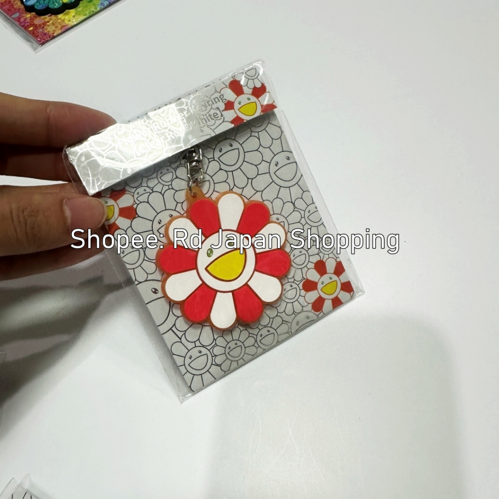 พร้อมส่ง ส่งไว Takashi Murakami ของแท้ 🇯🇵 flower แบบยาง มุราคามิ ดอกไม้ พวงกุญแจ rubber เรนโบว์ ห้อยกระเป๋า ห้อยกุญแจ - รูปที่ 4