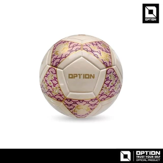 OPTION SPORT ลูกฟุตซอลหนังอัด รุ่น KUMO เบอร์ 3.7 คุณภาพดี แถมฟรี: ตาข่ายใส่บอลและเข็มสูบลมบอล แบรนด์ชั้นนำ OPTION ของแท