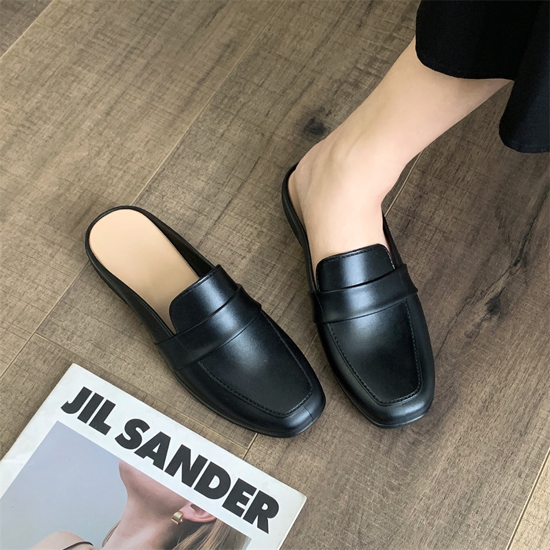 QKshop ขายดีงานปังพร้อมส่ง รองเท้าโลฟเฟอร์แฟชั่น งานสวย ทรงดี ดีไซน์เปิดส้น น้ำหนักเบา ใส่สบาย รุ่นนี้สามารถแมทช์ได้หล