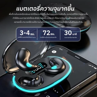 Trionix X55 หูฟังบลูทูธ หูฟังใส่นอน อันเล็กไม่เจ็บหู ใส่นอนหลับสบาย บลูทูธ5.3 หน้าจอLED ฟังเพลงสบาย