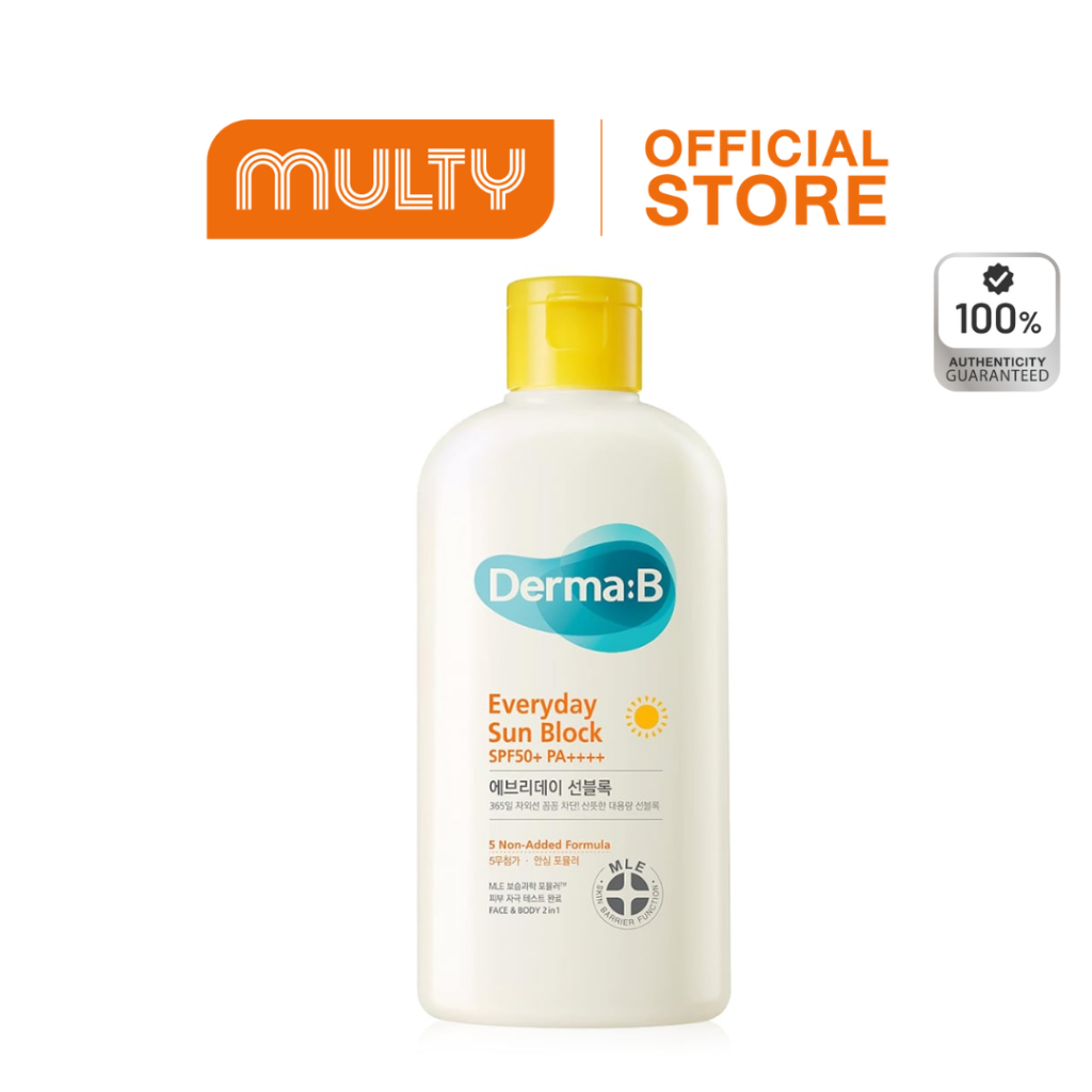 Derma B Everyday Sun Block SPF50+ PA++++ 200ml.กันแดดจากเกาหลีที่อ่อนโยนต่อผิว