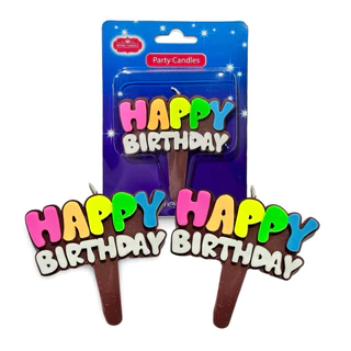 Birthday candle เทียนวันเกิด B001 บรรจุ 10 ชิ้น
