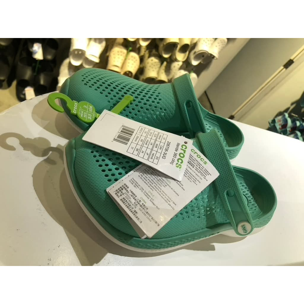 CROCS Literide 360 Jade-stone 9US M9/W11 unisex #รองเท้าแตะ