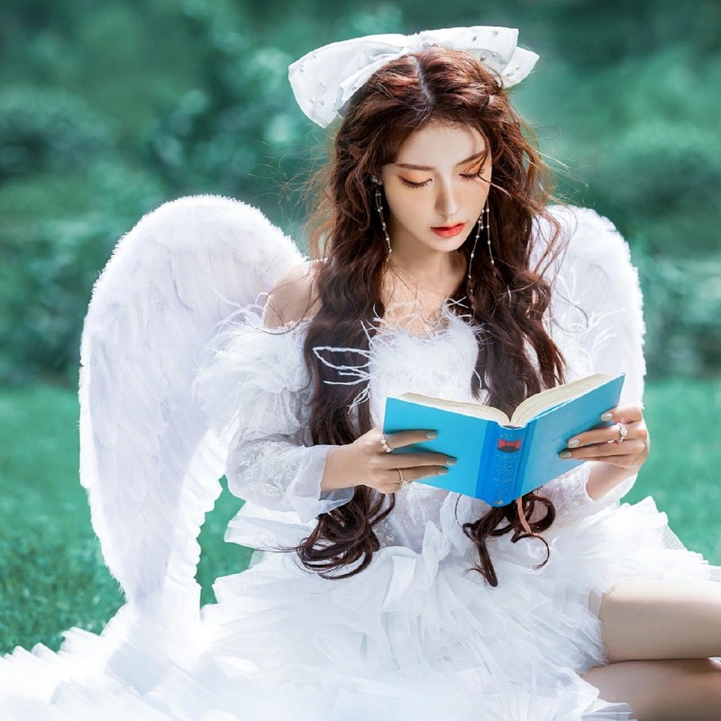ปีกนางฟ้า ปีกขนนกทรงผีเสื้อ ปีกทิงเกอร์เบล Angel wings, feather wings, butterfly shape Tinkerbell wings 🚚ด่วนมีส่งGrab