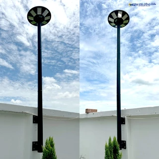 รุ่นอัปเกรด (แบบสวม )เสาเหล็กประกอบใช้กับไฟโซล่าเซลล์UFO ได้ทุกรุ่น งานไทยผลิตแข็งแรง สูง1-6 เมตร